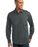 Port Authority S649    Stain-Release Roll Sleeve T in Steel grey