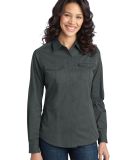 Port Authority L649    Ladies Stain-Release Roll S in Steel grey