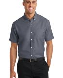 Port Authority S659    Short Sleeve SuperPro   Oxf in Black