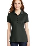 Port Authority L555    Ladies Stretch Pique Polo in Grey smoke