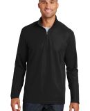 Port Authority K806    Pinpoint Mesh 1/2-Zip in Black