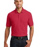 Port Authority K100P    Core Classic Pique Pocket  in Rich red