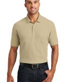 Port Authority K100P    Core Classic Pique Pocket  in Wheat