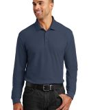 Port Authority K100LS    Long Sleeve Core Classic  in River blue nvy