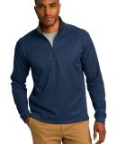 Port Authority K805    Vertical Texture 1/4-Zip Pu in Reg bl/iron gy