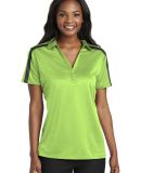 Port Authority L547    Ladies Silk Touch Performan in Lime/steel gy