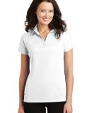 Port Authority L575    Ladies Crossover Raglan Pol in White