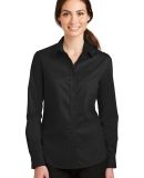 Port Authority L663    Ladies SuperPro   Twill Shi in Black