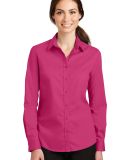 Port Authority L663    Ladies SuperPro   Twill Shi in Pink azalea