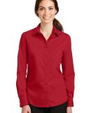 Port Authority L663    Ladies SuperPro   Twill Shi in Rich red