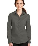 Port Authority L663    Ladies SuperPro   Twill Shi in Sterling grey