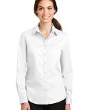 Port Authority L663    Ladies SuperPro   Twill Shi in White