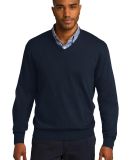 Port Authority SW285    V-Neck Sweater in Navy