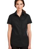 Port Authority L664    Ladies Short Sleeve SuperPr in Black