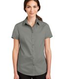 Port Authority L664    Ladies Short Sleeve SuperPr in Monument grey