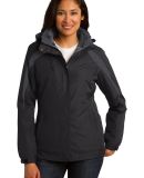 Port Authority L321    Ladies Colorblock 3-in-1 Ja in Blk/blk/mag gy