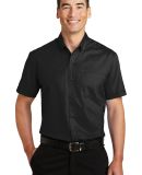 Port Authority S664    Short Sleeve SuperPro   Twi in Black