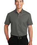 Port Authority S664    Short Sleeve SuperPro   Twi in Sterling grey