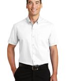 Port Authority S664    Short Sleeve SuperPro   Twi in White