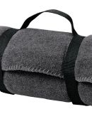 Port Authority BP10    - Value Fleece Blanket with in Midnight hthr