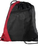 Port Authority BG80    -  Colorblock Cinch Pack in Red/black