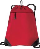 Port Authority BG810    - Cinch Pack with Mesh Tri in Chili red