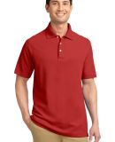 Port Authority TLK800    Tall EZCotton Pique Polo in Tomato red