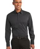 Port Authority S646    Stretch Poplin Shirt in Grey smoke