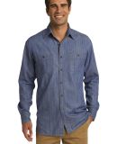 Port Authority S652    Patch Pockets Denim Shirt in Lt indigo