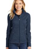 Port Authority L231    Ladies Digi Stripe Fleece J in Navy