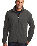 Port Authority F235    Heather Microfleece Full-Zi in Black char hea