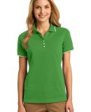 Port Authority L454    Ladies Rapid Dry Tipped Pol in Vine green/wht