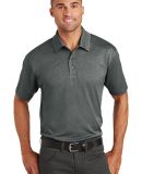 Port Authority K576    Trace Heather Polo in Charcoal hthr