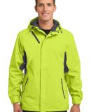 Port Authority J322    Cascade Waterproof Jacket in Chg grn/mag gy