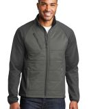 Port Authority J787    Hybrid Soft Shell Jacket in Smoke gy/gy st