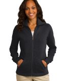 Port Authority L293    Ladies Slub Fleece Full-Zip in Black