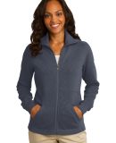 Port Authority L293    Ladies Slub Fleece Full-Zip in Slate grey