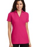 Port Authority L5001    Ladies Silk Touch   Y-Neck in Pink raspberry