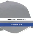 Port Authority C830A    Sandwich Bill Cap with Str Royal/Black