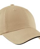 Port Authority C830A    Sandwich Bill Cap with Str in Stone/black