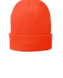 Port & Company CP90L Fleece-Lined Knit Cap in Athl orange