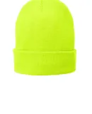 Port & Company CP90L Fleece-Lined Knit Cap in Neon yellow