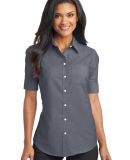 Port Authority L659    Ladies Short Sleeve SuperPr in Black