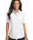 Port Authority L659    Ladies Short Sleeve SuperPr in White
