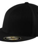 Port Authority C808    Flexfit   Flat Bill Cap in Black