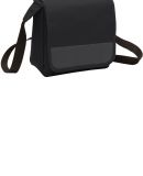 Port Authority BG753    Lunch Cooler Messenger in Black/dk char