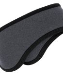 Port Authority C916    Two-Color Fleece Headband in Midnight hthr