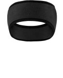 Port Authority C916    Two-Color Fleece Headband in Blk/blk