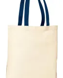 Port Authority B150    - Budget Tote Natural/Navy