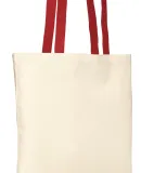 Port Authority B150    - Budget Tote Natural/Red